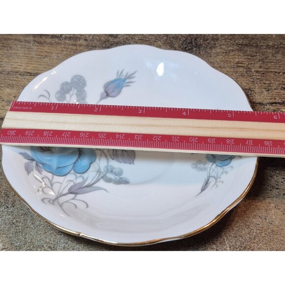 Royal Standard Fine Bone China Blue Rose Footed Teacup & Saucer Set England 2121 - Picture 6 of 8